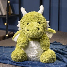 Cute Fluffy  Green Dragon Plush