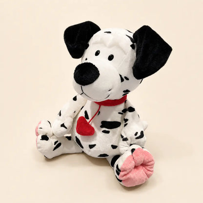 Dalmatian Heart Plush Dog Front Angle