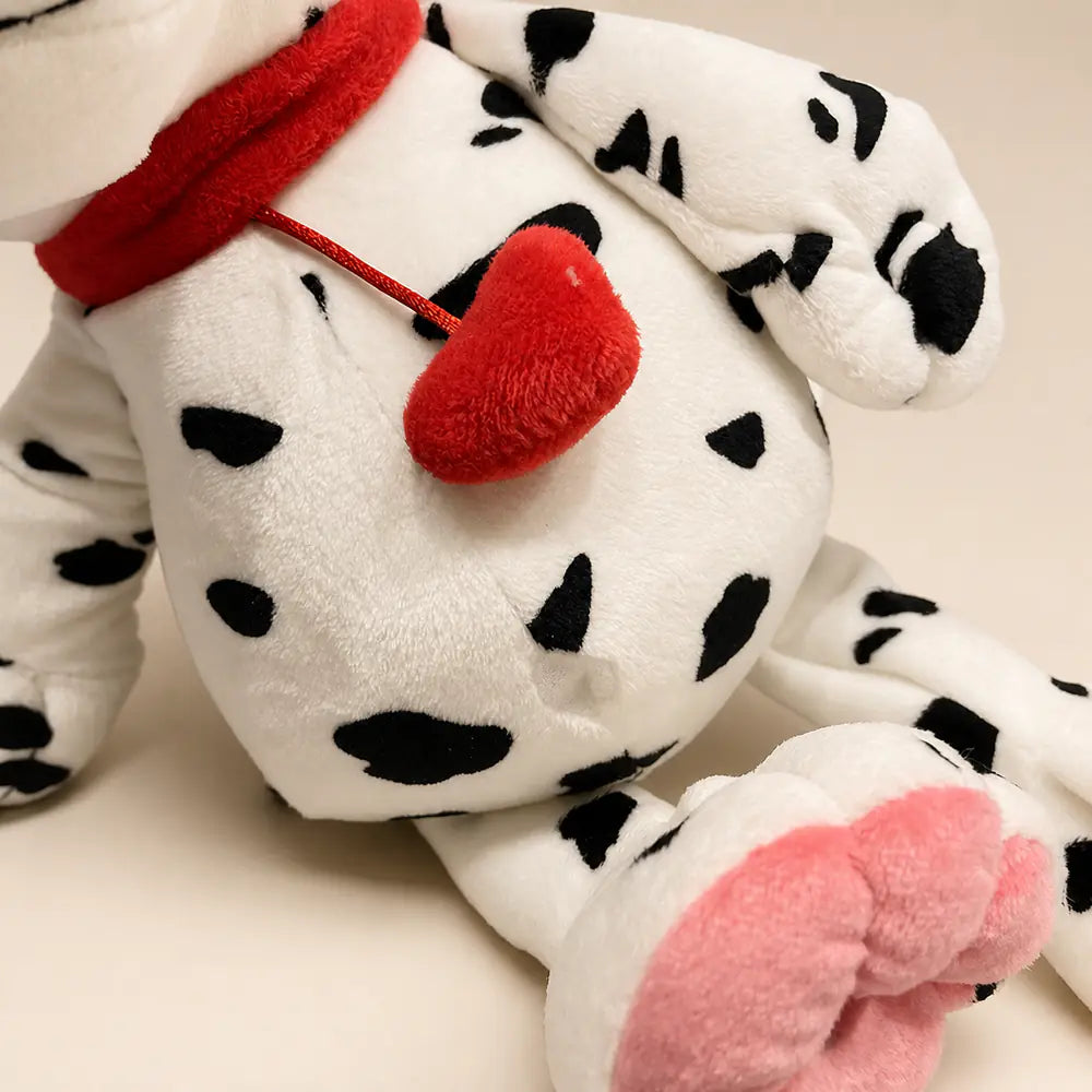 Dalmatian Heart Plush Dog Heart Detail