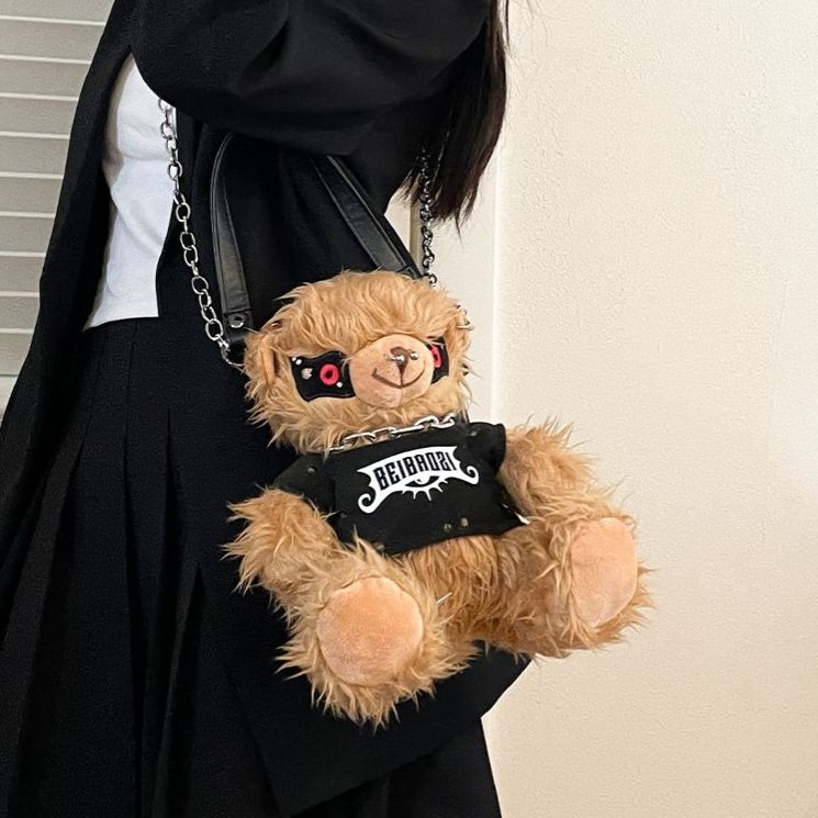 Teddy backpack studded deals