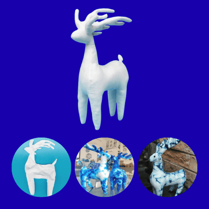 Deer Plush Tie Dye DIY Kit