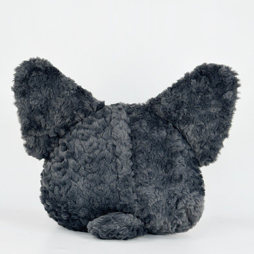 Black Devon Rex Cat Pillow