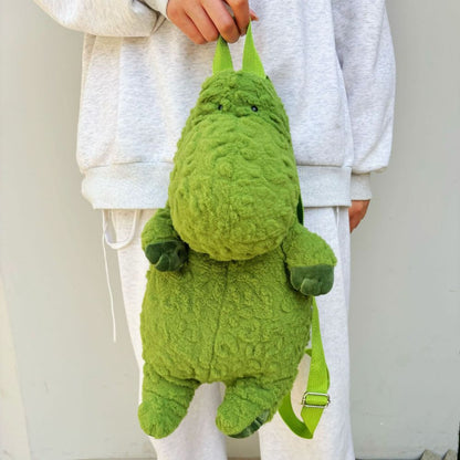 Adorable Green Dinosaur Backpack