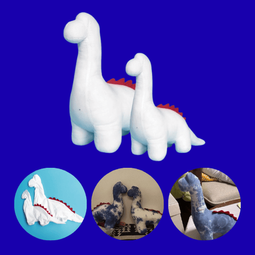 Dinosaur Plush Tie Dye DIY Kit