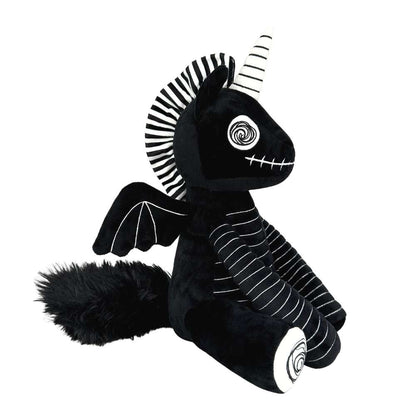 Gothic Schwarz-Weiß Dizzy Dragon Plüsch