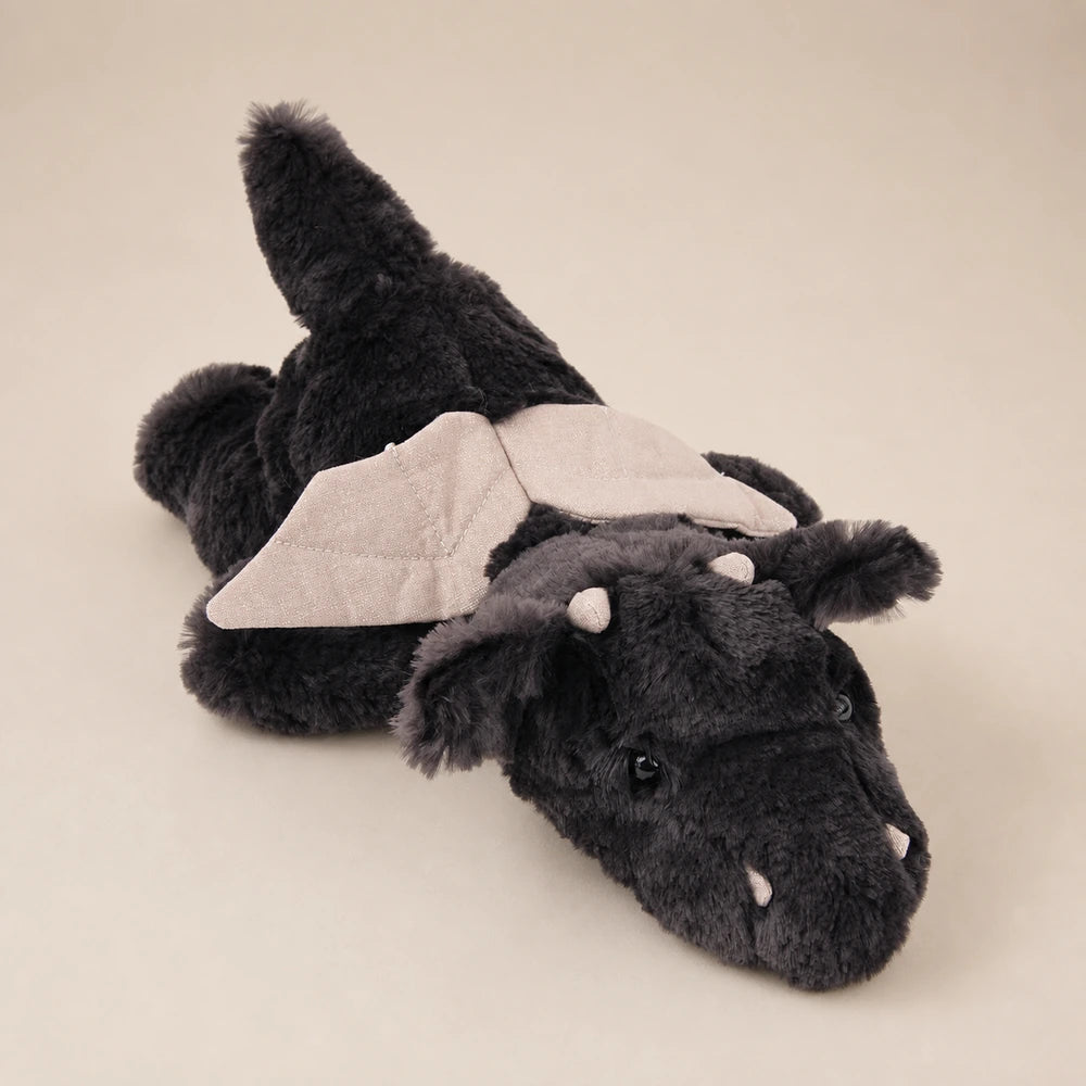Black Dragon Plush Toy - Front View