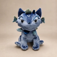 Mystic Dragon Plush Stuffed Animal Blue Front View