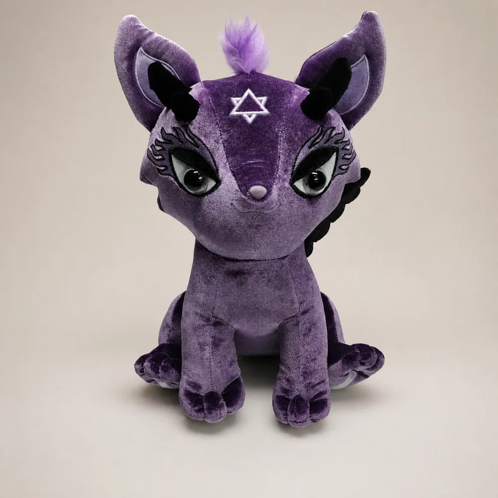 Mystic Dragon Plush Stuffed Animal Purple Front View