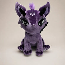 Mystic Dragon Plush Stuffed Animal Purple Front View