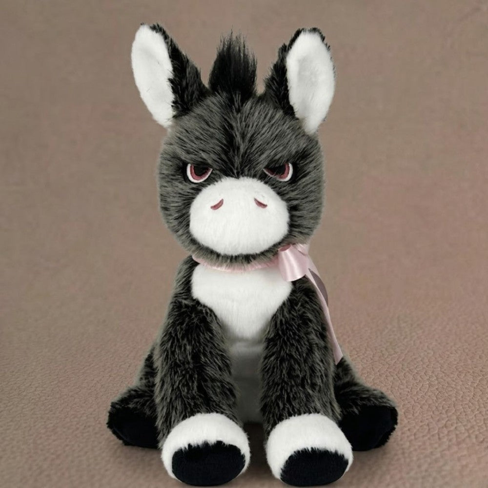 Emo Donkey with Pink Bow