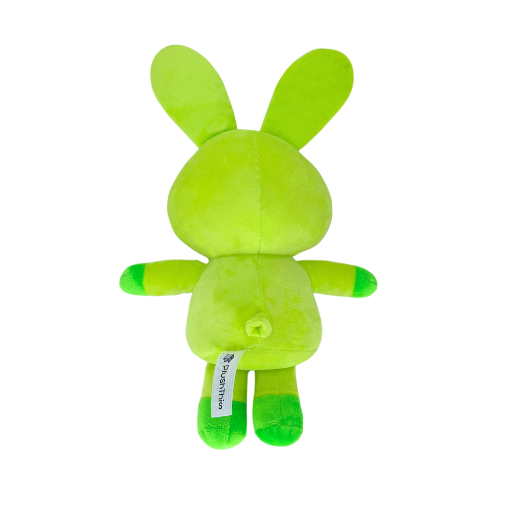 Emo Green Bunny Plush