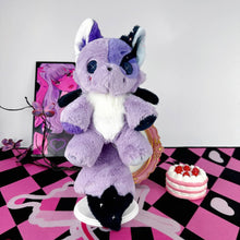 Emo Purple Fox Plushie with Wings