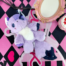 Emo Purple Fox Plushie with Wings