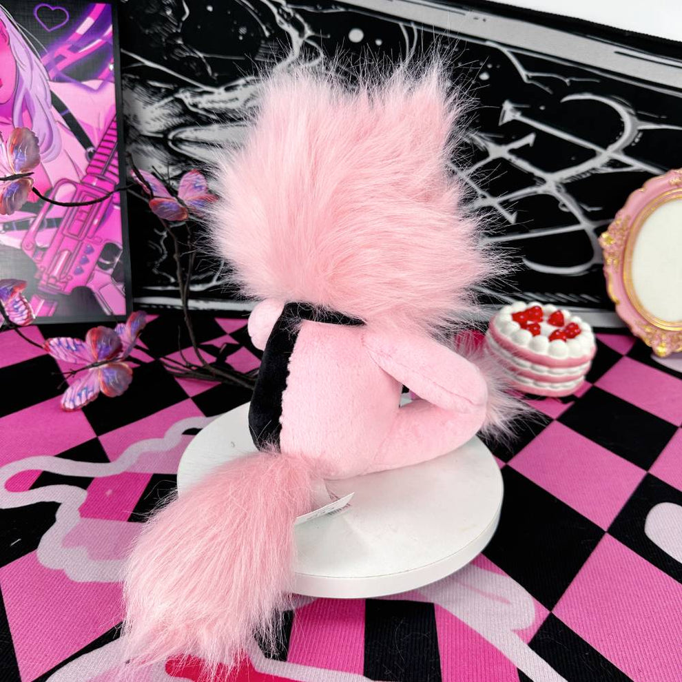 Emo Kawaii Pink Raccoon Stuffed Toy – PlushThis| Plushies & Stuffed Animals