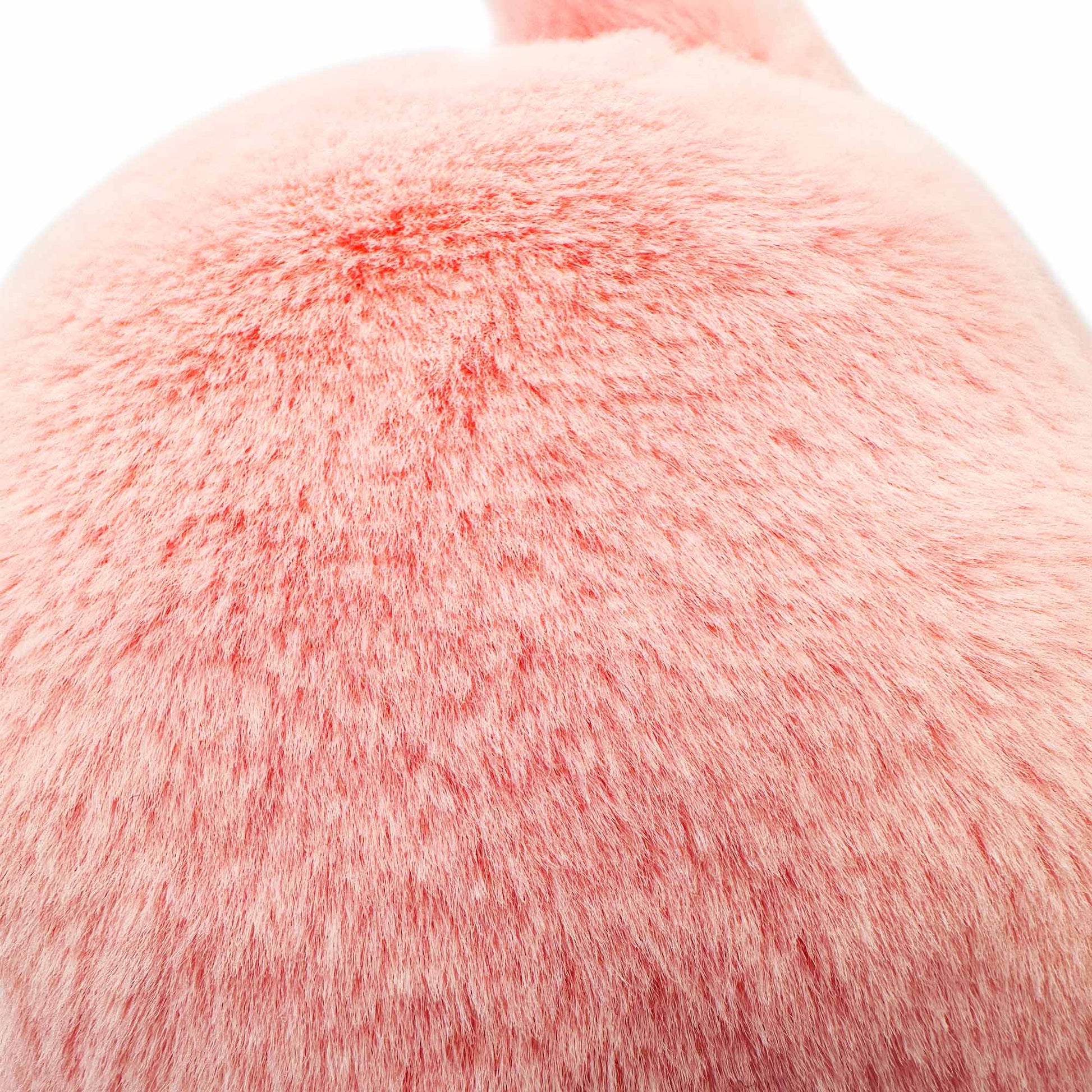 faux fur peach color detail