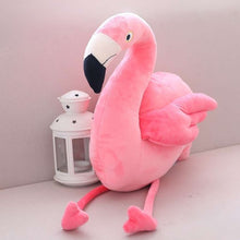 an adorable flamingo stuffed animal