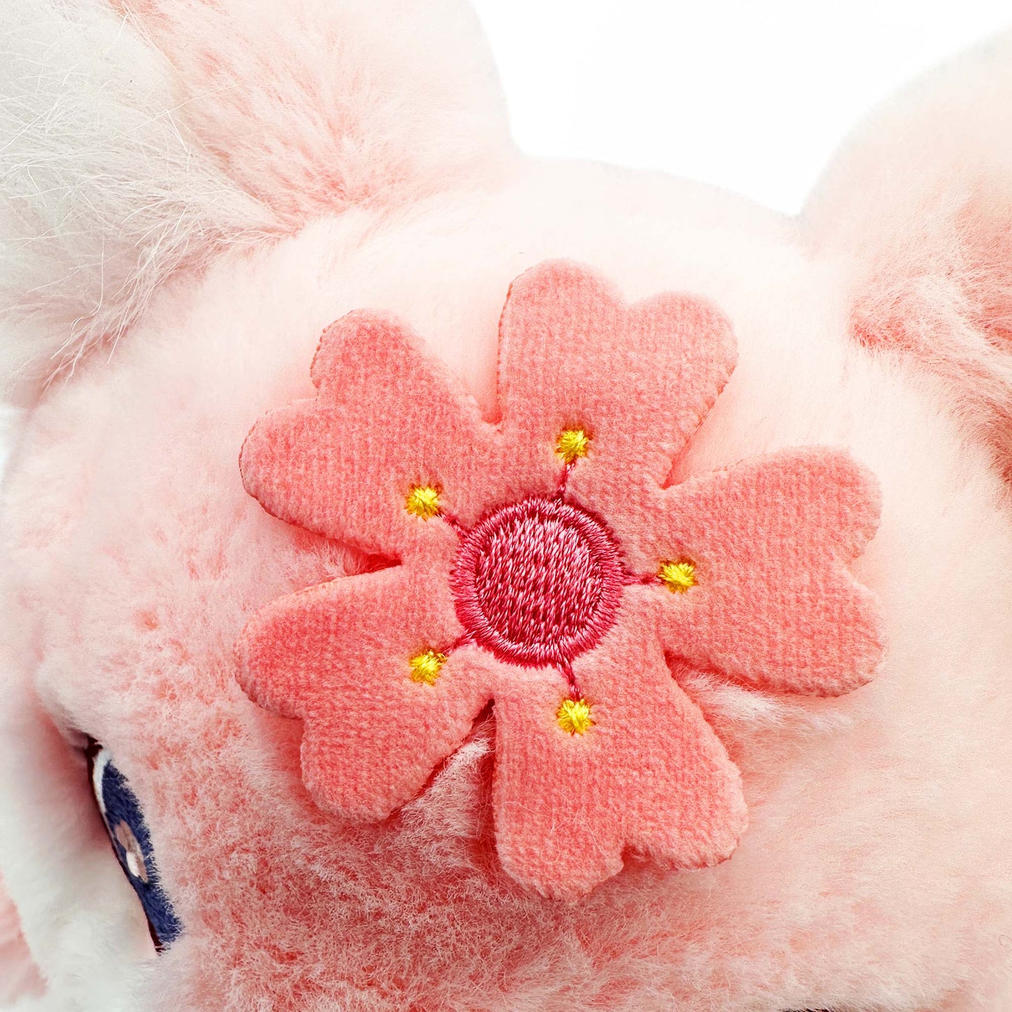 flower embroidery stuffed animal 