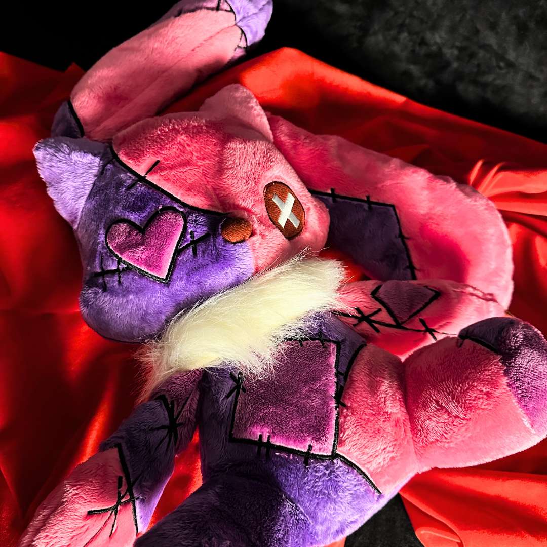 Emo Pink Bunny Foxy Plush