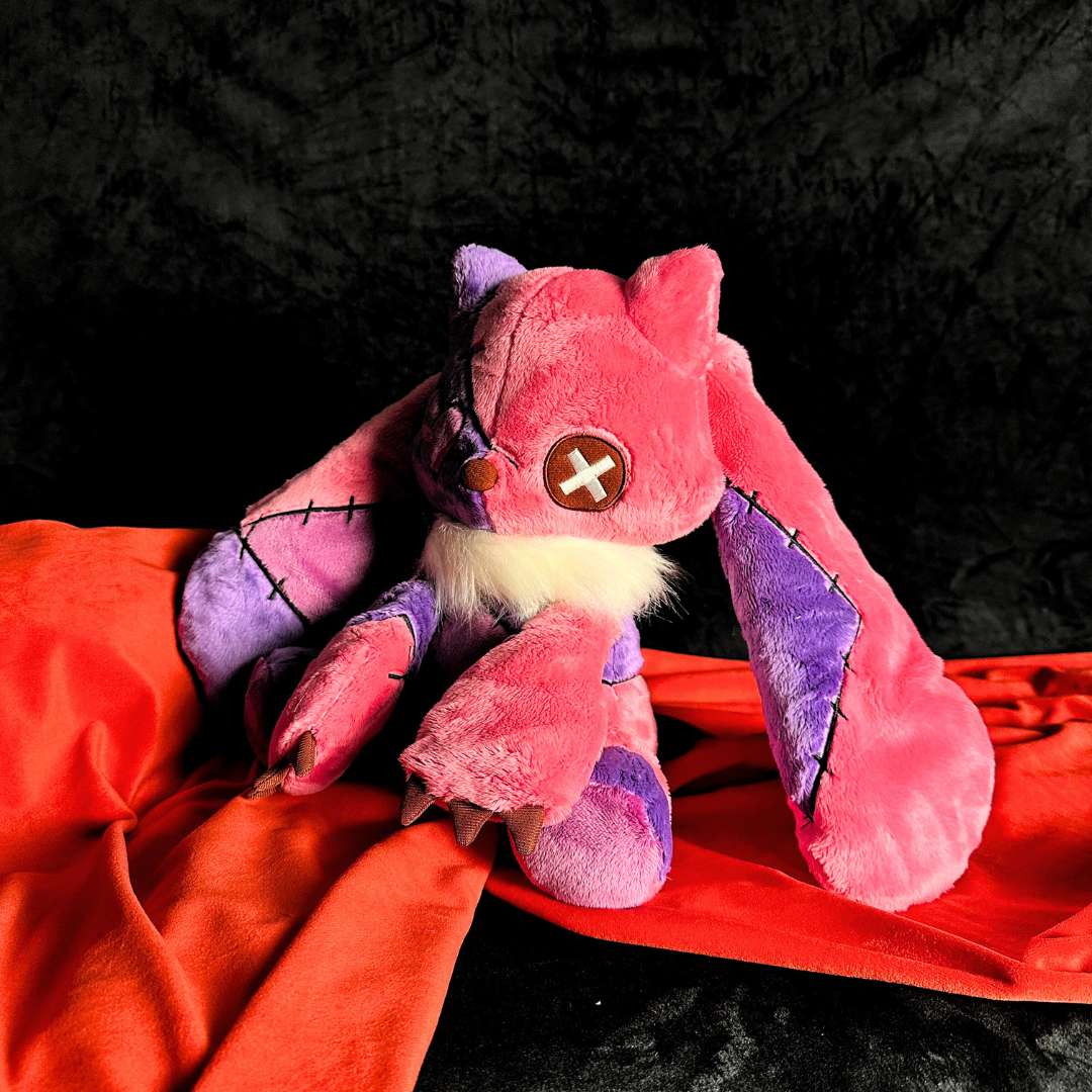 Emo Pink Bunny Foxy Plush PlushThis Plushies Stuffed Animals