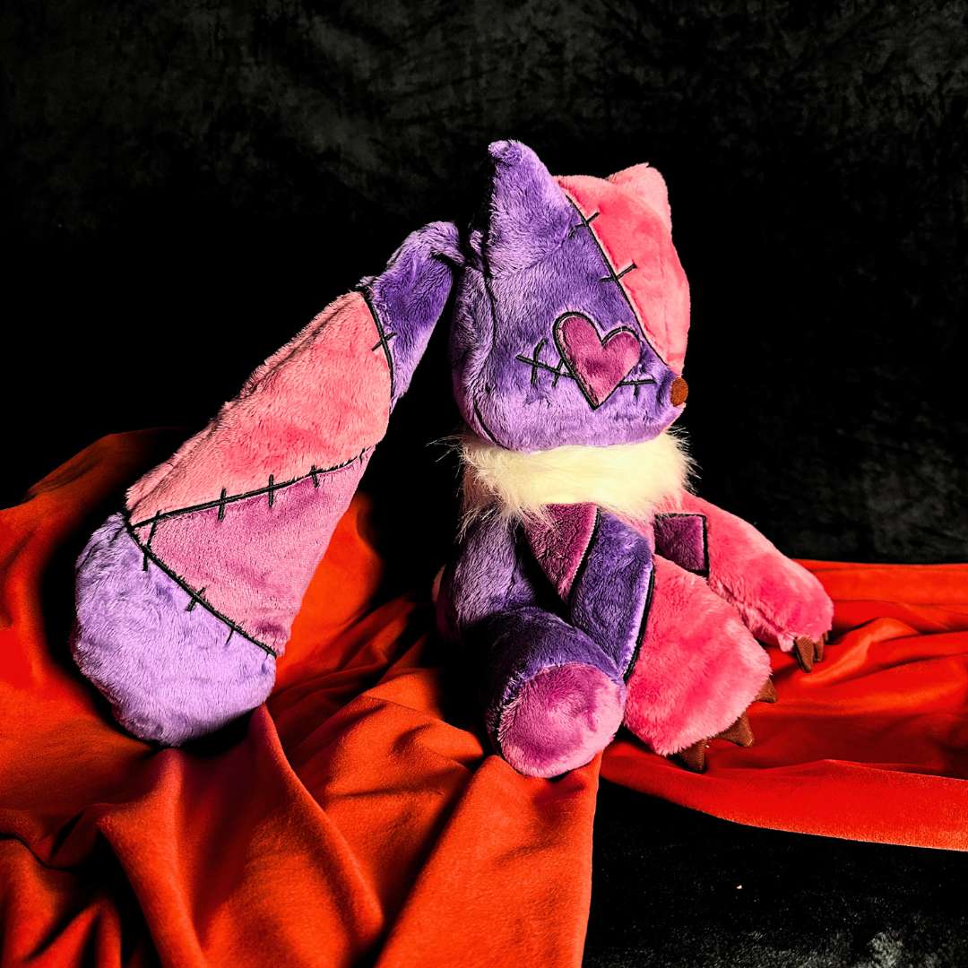 Emo Pink Bunny Foxy Plush