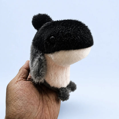 Fuzzy Baby Whale Plush – Black Color