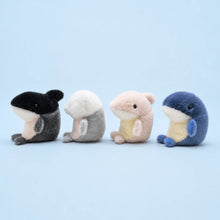 Fuzzy Baby Whale Plush – Four Colors Side View