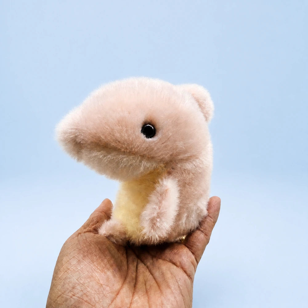 Fuzzy Baby Whale Plush – Pink Color