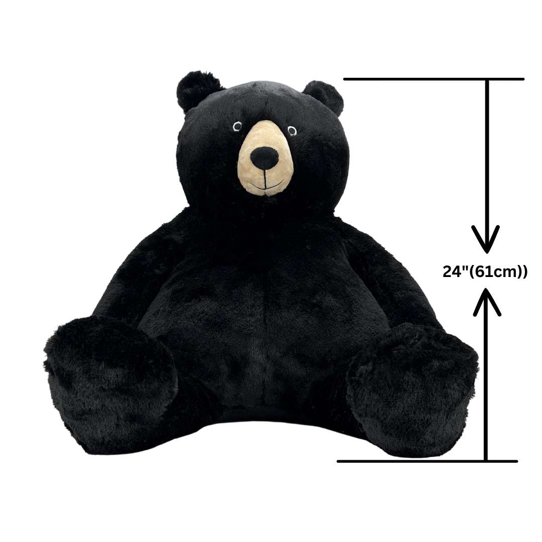 Giant black best sale bear stuffed animal