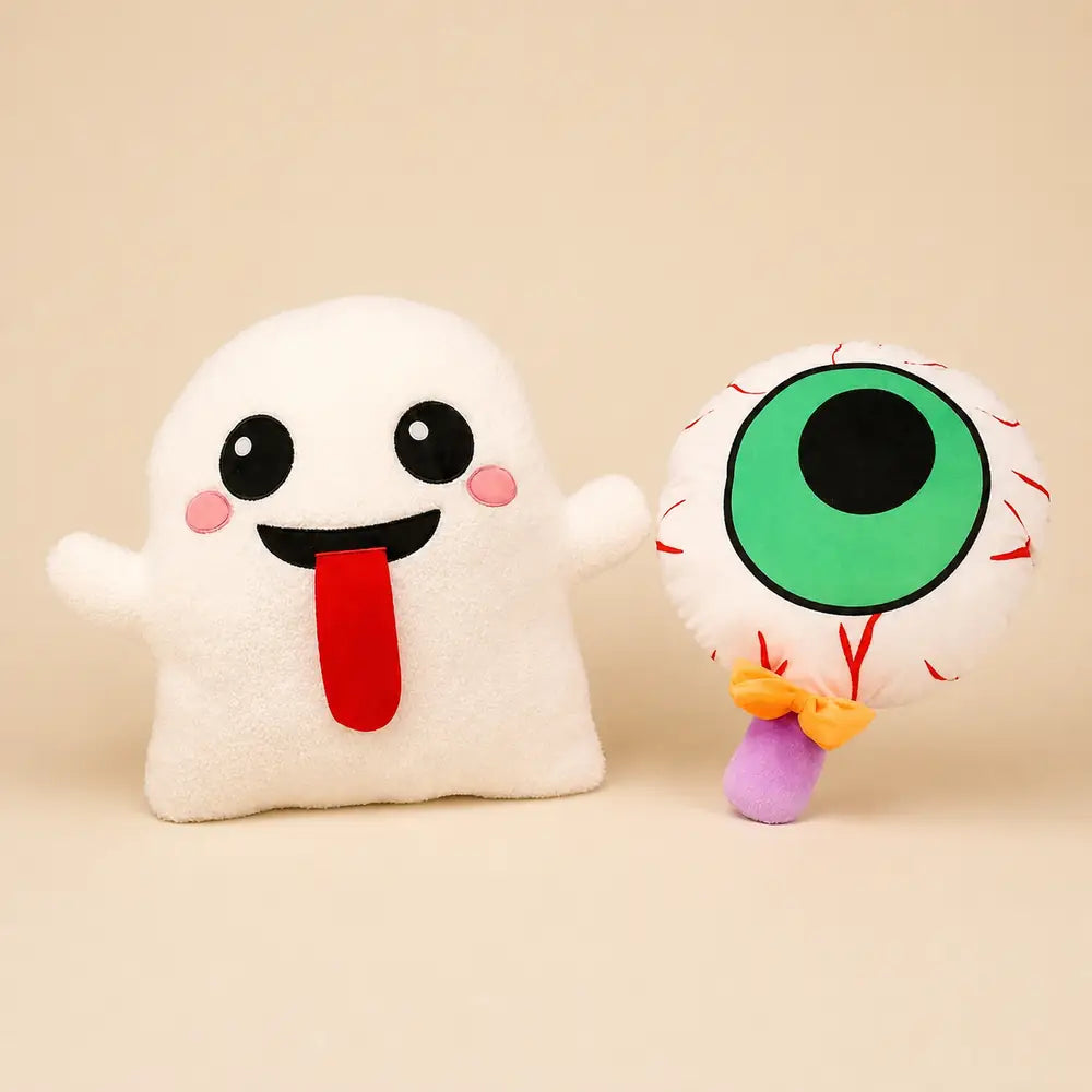 Ghost and Eyeball Halloween Plush Studio View