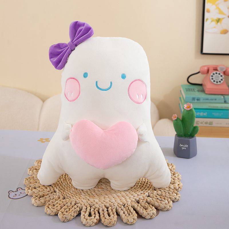 Cute Smile Ghost Pillow Plush Toy