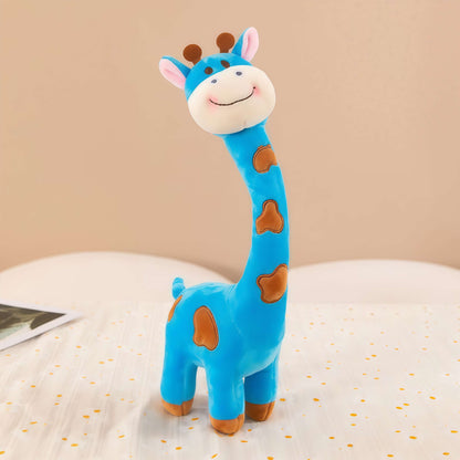 Cute blue giraffe stuffed animal