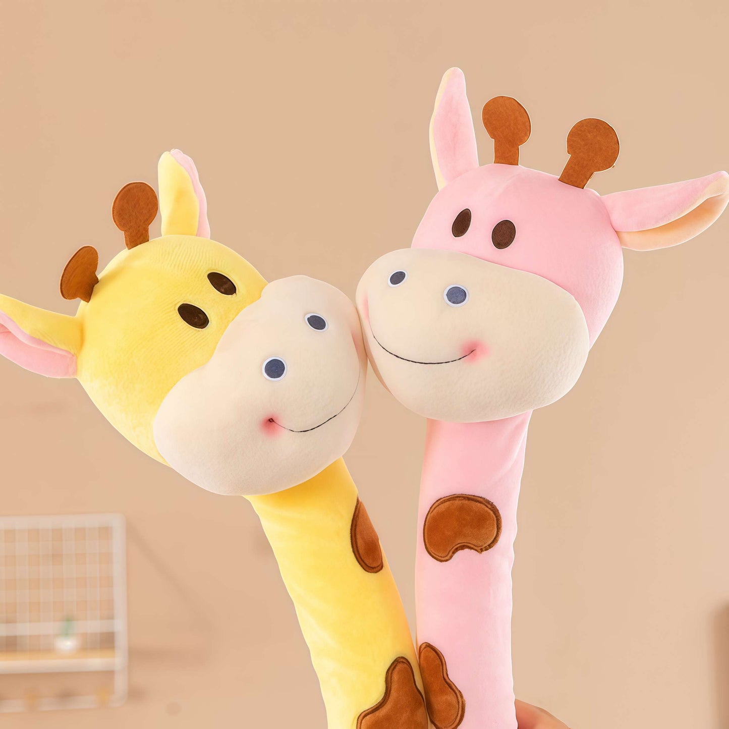 A giraffe stuffed animal