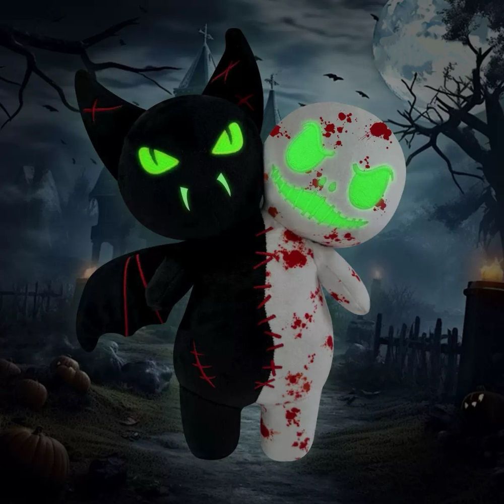 Halloween Glow-In-The-Dark Two Head Plush