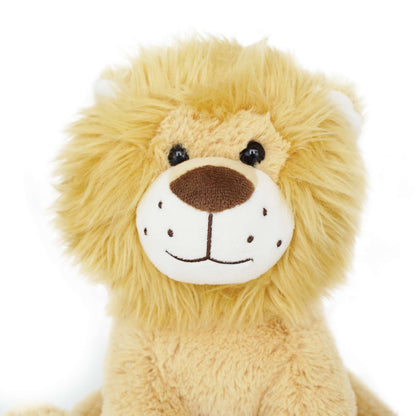 Gold lion face detail stuffed animal PlushThis