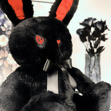 Goth, Black Bunny Plush, Devil's Eye