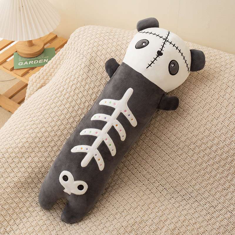 Goth panda Plush Long Pillow