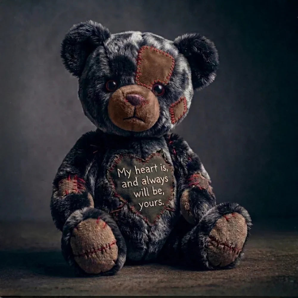 Goth Love Bear Stuffed Animal