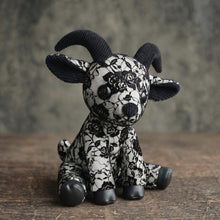 Goth Black Goat Stuffed Animal