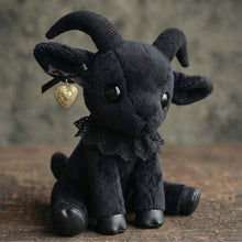 Goth Black Goat Stuffed Animal
