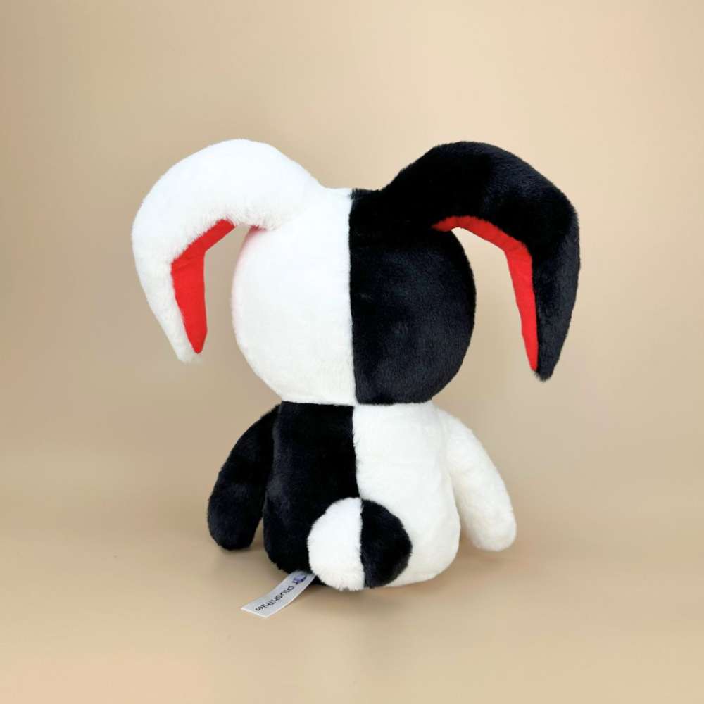 Goth Voodoo Black and White Bunny Plush