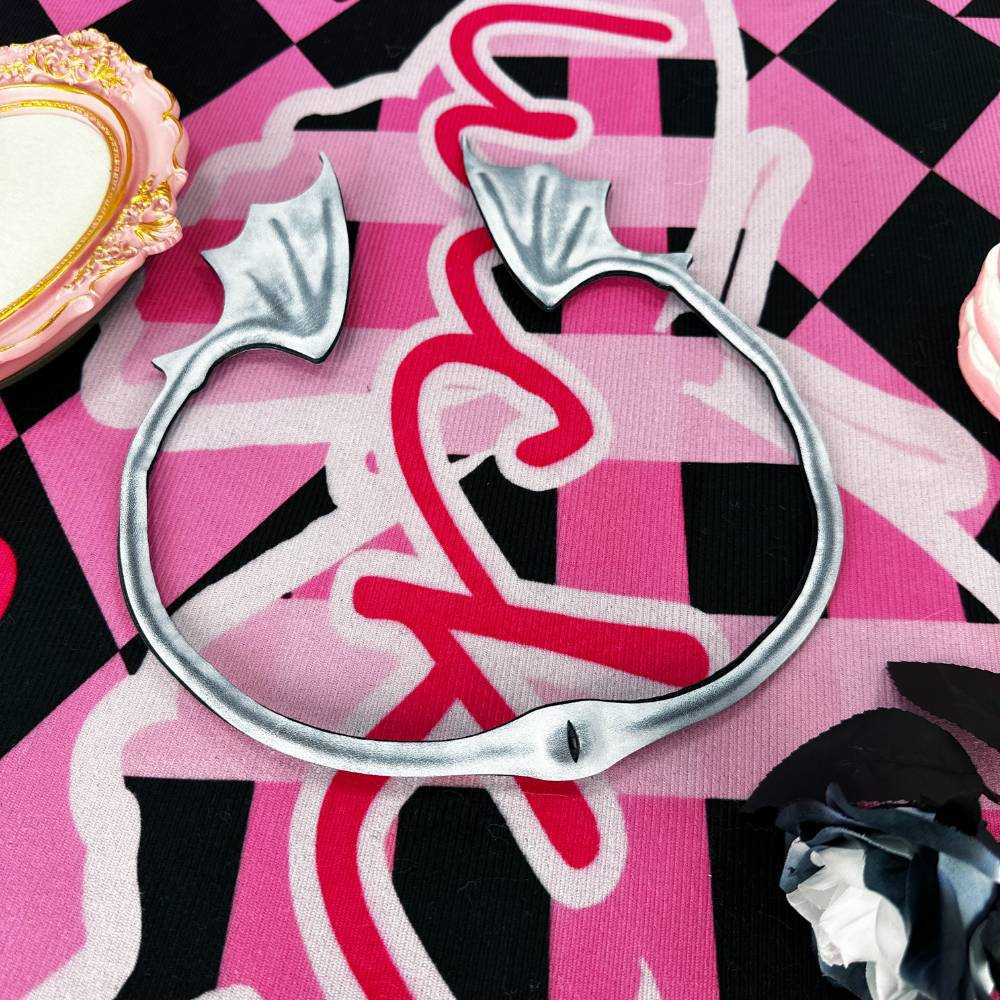 Gothic Leather Bat Wing Choker