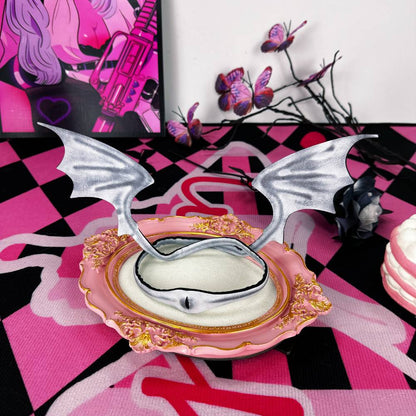 Gothic Leather Bat Wing Choker