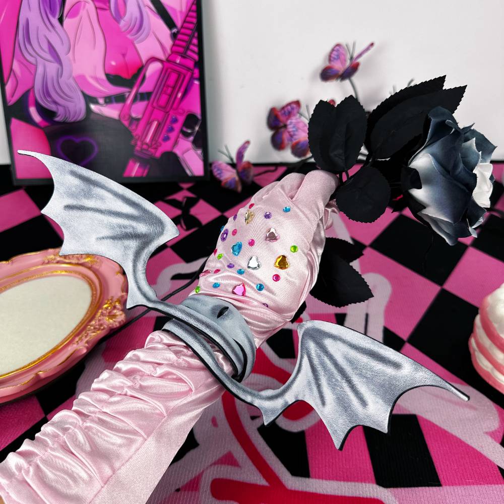 Gothic Leather Bat Wing Choker