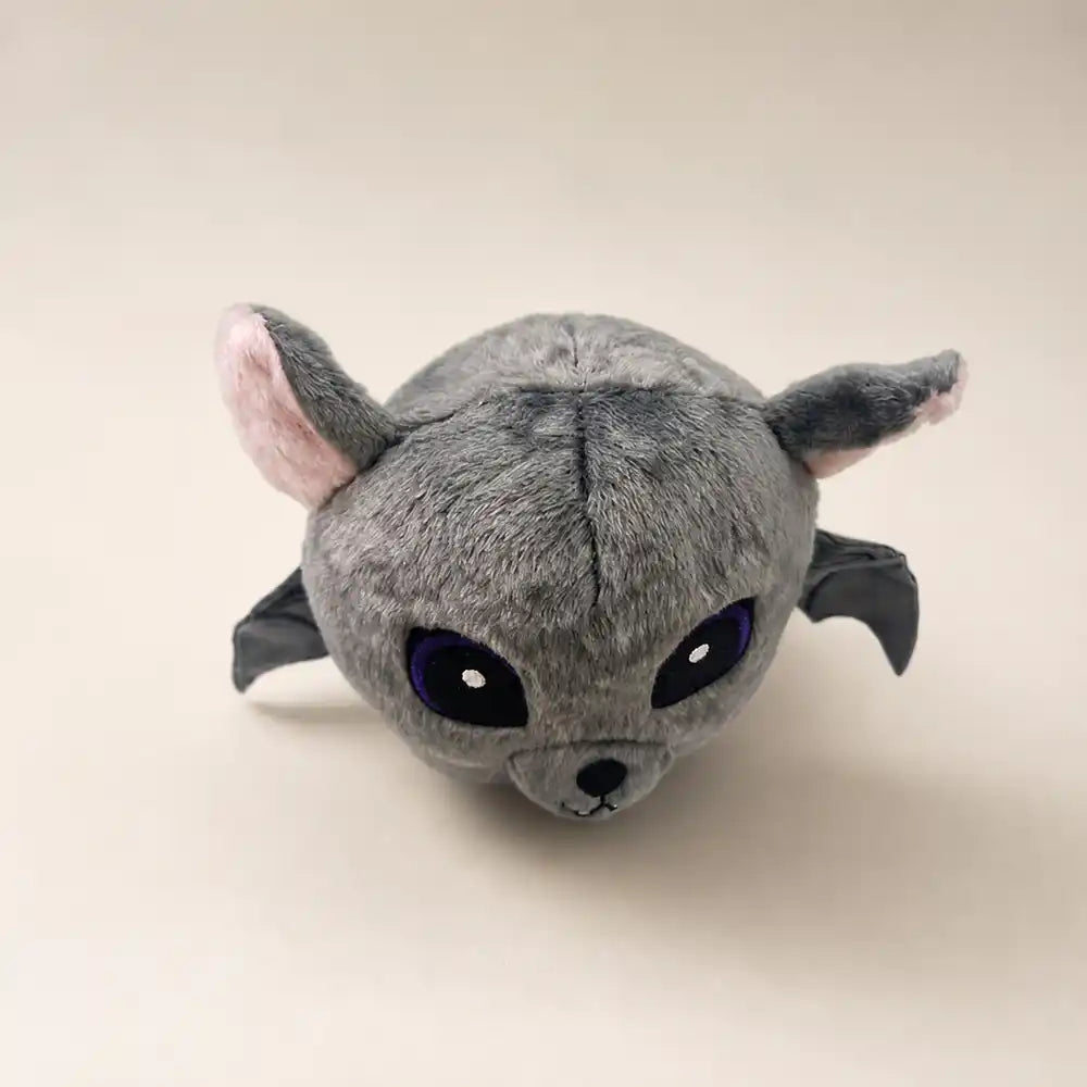 Gray Bat Plush Top Angle View
