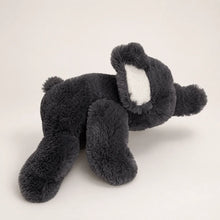 Gray Faux Rabbit Fur Elephant Plush – Front Three-Quarter View
