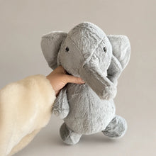 Gray Elephant Plush Held View