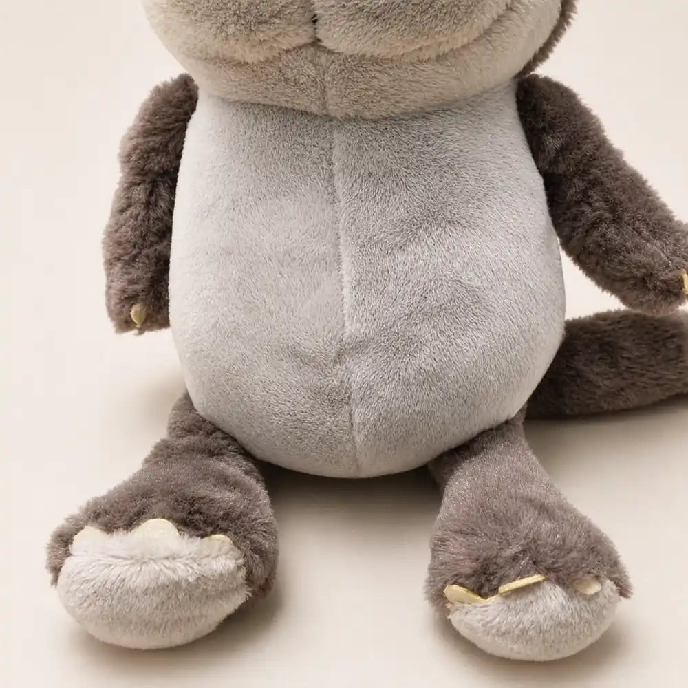 Gray Otter Plush Stuffed Animal Paw Detail