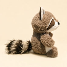 Cute Gray Raccoon Plush Toy – Side View