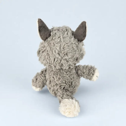 Gray Wolf Plush Stuffed Animal Back View
