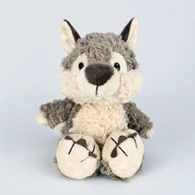 Gray Wolf Plush Stuffed Animal Front View